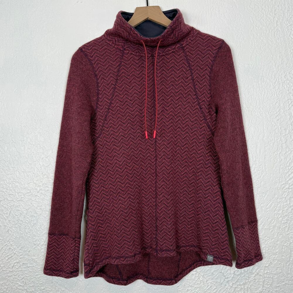 Title Nine Wool Blend Funnel Neck Tunic Pullover Sweater Size Medium